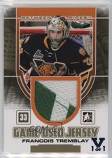 2013-14 ITG Between the Pipes Game-Used Gold Jersey Vault Sapphire 1/1 #GUM-13