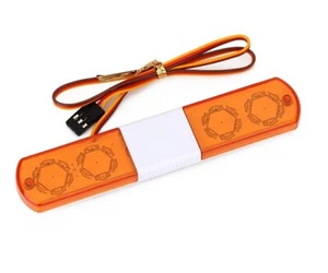 LED POLICE FLASH LIGHT BAR- 110 140mm FOR 1/10 1/12 1/14 ON-ROAD TAMIYA TRACTOR - Picture 1 of 23