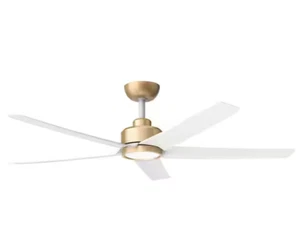 QRMOK OC52-WG-5D-W5 52in Indoor+Outdoor White LED Ceiling Fan+Remote OPEN BOX - Picture 1 of 11