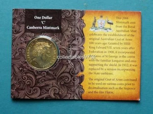 2008 Original Coat of Arms One Dollar Uncirculated Coin Mintmark C - Picture 1 of 1
