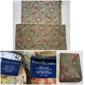 Vintage Ralph Lauren Charlotte Floral Sage 1 King Size + 1 Standard Kissenbezüge - Bild 1 von 14