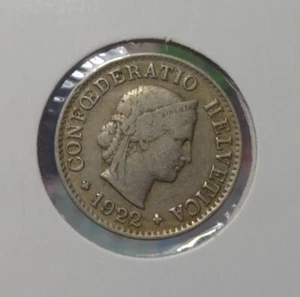 SUIZA 1922 5 RAPPEN, suizo - Imagen 1 de 2