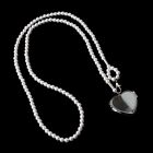 Pearl Bag Chain Pearls Long Necklace Shoudler Chain with Heart Pendant