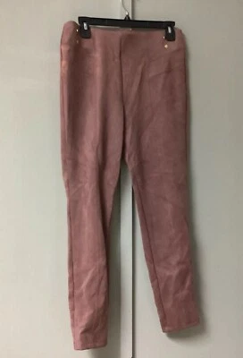 Pantalones ajustados Marc New York Andrew Marc para mujer talla M imitación gamuza malva pull on Foto 1 de 4