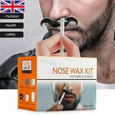 Nose Ear Hair Removal Wax Kit Nose Hair Painless Remove Easy Nasal Waxing Unisex - Image 1 of 4