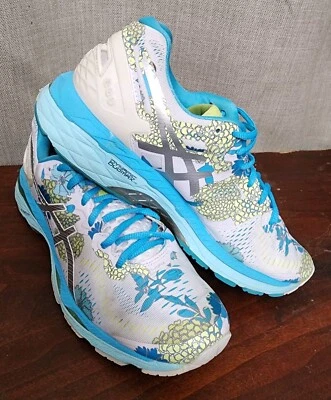 Zapatos deportivos para correr Asics Gel Kayano 23 blancos florales T6A5N - talla 8,5 Foto 1 de 4