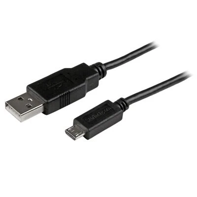StarTech USBAUB3MBK 3m 10 ft Long Micro-USB Charge and Sync Cable M/M - USB 2.0 - Image 1 of 3
