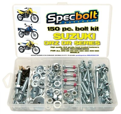 Bolt Kit SUZUKI DR-Z DR 100 110 125 200 250 350 400 650 DRZ body plastic - Image 1 of 4