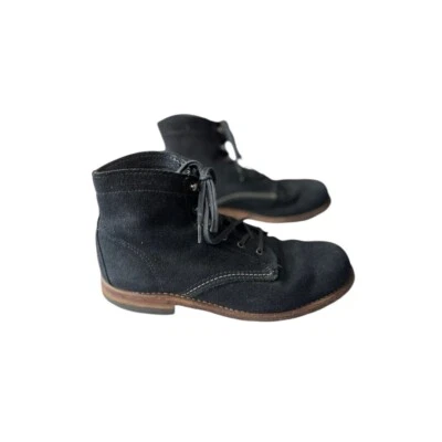 Wolverine Original 1000 Mile Mile Black Suede Boots Women's 8.5 B - Image 1 of 4