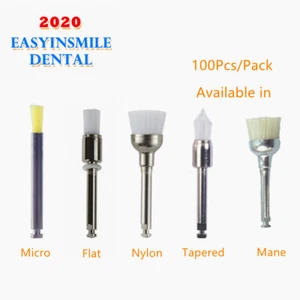 100 Stck. Dental Lab Einweg Polieren Prophy Bürste für langsame Geschwindigkeit Handstück - Bild 1 von 12