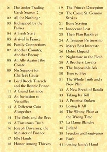 Outlander Season 2 (2017) BASE Trading Card #72 / CHECKLIST - Picture 1 of 2