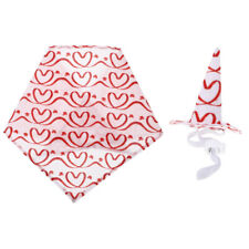  Heart Decor Adorable Pet Triangle Scarves Bib Hat Hats Gifts Towel