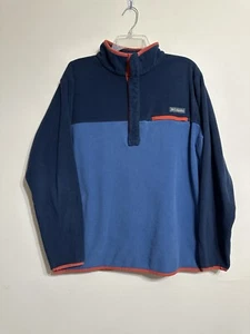 Columbia Sportswear Men's Fleece Pullover Jacket - Navy & Light Blue - Size L - Picture 1 of 6