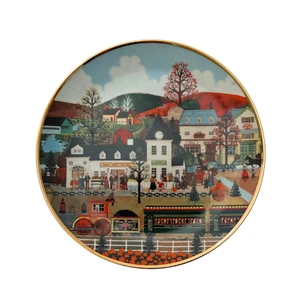 Sweet Apple Junction Decorative Plate by Wooster Scott | Limited Edition 8" - Picture 1 of 5