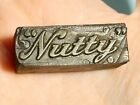 Antique NUTTY Tobacco Related Advertising Printing Block #B112