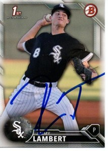Jimmy Lambert Chicago White Sox 2016 Bowman Rookie Signed Card