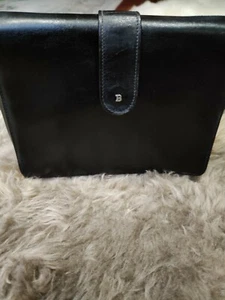 BALLY Vintage Classic Black Leather with Satchel Flap Bag Top Crossbody. - Picture 1 of 11