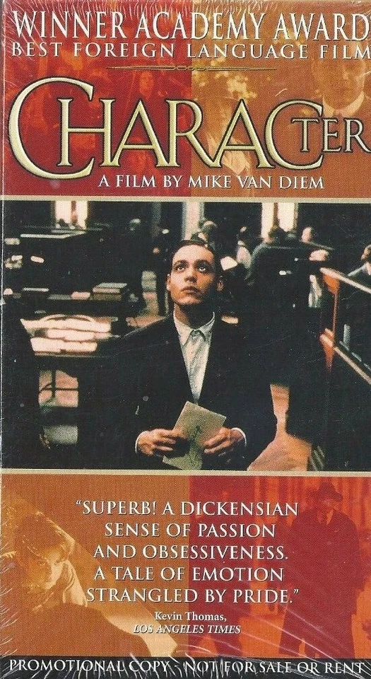 Character (VHS, 1998) Foreign Film  Mike Van Diem NEW SEALED PROMO  - Image 1 of 1