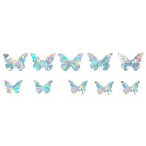 10 Sheets Birdproof Glass Window Stickers Waterproof Clings Decoration - Photo 1/12