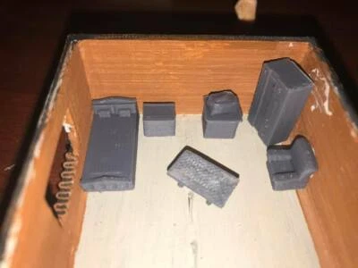 Ho 1/87 Scale Single BedRoom Furniture Set  - Image 1 of 4