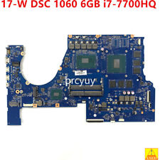 For HP OMEN 17T-W 17-W Laptop Motherboard W/ SR32Q I7-7700HQ CPU DSC 1060 6G GPU
