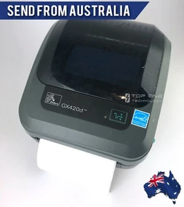 Zebra GX420d Shipping Label Thermal Printer Ethernet & USB Courier AusPost 875L - Picture 1 of 3