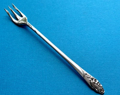 Вилки для коктейлей/морепродуктов Oneida Community NIGHT STAR 6 дюймов посеребренное серебро - Изображение 1 из 4