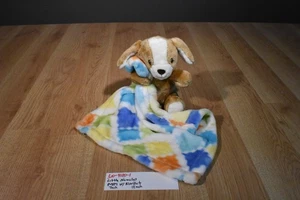 Little Miracles Brown and White Puppy With Security Blanket(310-4120-1) - Picture 1 of 5