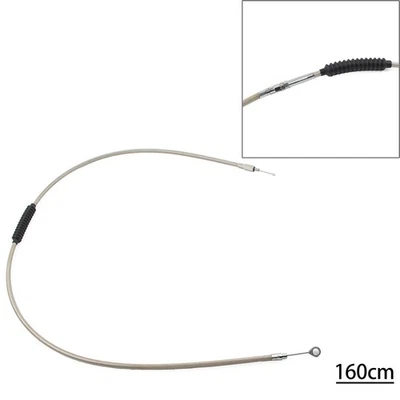 160CM Clutch Cable Steel For Harley Dyna FXDWG Softail Fatboy FLSTF Road Glide - Image 1 of 4