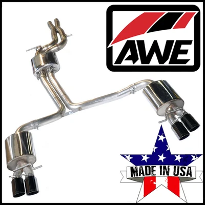 Sistema de escape trasero Cat AWE Touring Edition 2,5" para Audi S5 Coupé 2012-17 3,0 L Foto 1 de 4