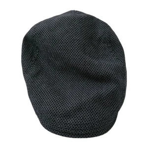 Ted Baker London Mens Flat Cap Ivy Hat Dark Blue Woven Patterned Lining 60cm - Picture 1 of 7