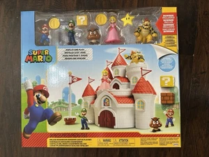 Nintendo Super Mario Mushroom Kingdom Castle Spielset Bowser 5 Figuren 2,5" 24 Teile - Bild 1 von 3