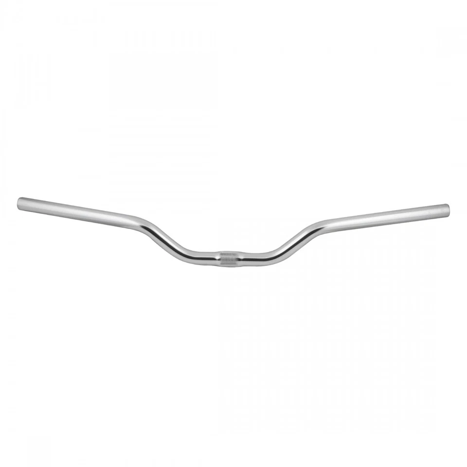 Manillar Sunlite MTB/City abrazadera de 25,4 mm 27,5 pulgadas de ancho 3 pulgadas de elevación aluminio plateado Foto 1 de 1