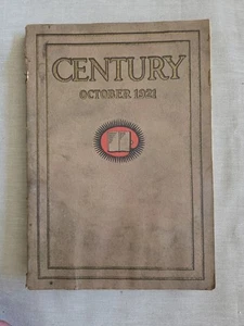 Century Magazine October 1921  *Acceptable-water damage* - Picture 1 of 18