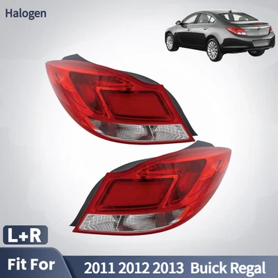 Rear Halogen Tail Light For 2011 2012 2013 Buick Regal Driver and Passenger Side - Image 1 of 4