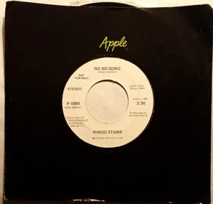 Ringo Starr NO NO SONG / SNOOKEROO - US Apple P-1880 7" 45 WL Promo NM - Picture 1 of 2
