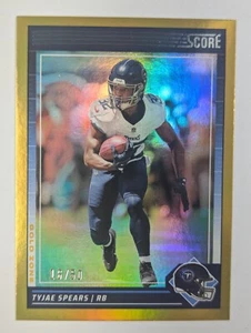 2024 Panini Score Football #272 Tyjae Spears Gold Zone #D 16/50 - Picture 1 of 2