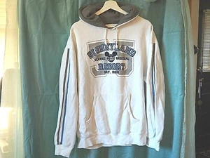 Disneyland Parks Authentic Resort Merch Embroider White Hoodie Sweatshirt M EUC - Picture 1 of 6