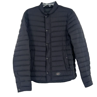 Rag & Bones Mens Black Down Puffer Jacket Water Repellent Pockets Size 36 - Image 1 of 4