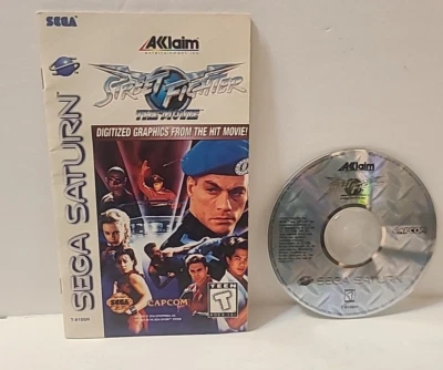Street Fighter: The Movie (Sega Saturn, 1995) Authentic Game Disc And Manual - Image 1 of 4