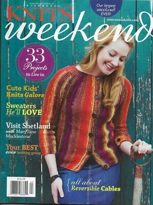 Interweave Knits Weekend Magazine 33 Projects Reversible Cables Sweaters 2011 - Image 1 of 4
