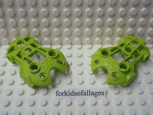 LEGO Bionicle Toa Inika Schulterpanzerung - limettengrün (Paar) - Teil #53544 / 57474 - Bild 1 von 2