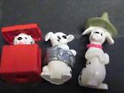 3pc 1996 McDonald's Disney 101 Dalmatians DOG IN HAT, WRAPPED UP & IN GIFT BOX