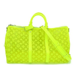 Louis Vuitton LV SHW Keepall Bandoulie 50 Boston Bag M55380 Monogram Yellow