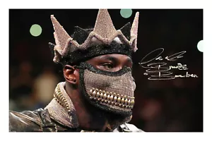 Póster foto impreso firmado por Deontay Wilder autógrafo boxeo peso pesado - Imagen 1 de 1