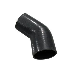 CXRacing 2.75"  to 2.60 Inch Black Silicon Hose Reducer 45 Degree Elbow Coupler - Imagen 1 de 1