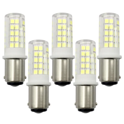 5pcs BA15D BA15 LED Light Bulb 64-2835 Ceramic Lamp Lights Bulbs Warm White 110V - Image 1 of 4
