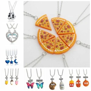 Juego de Collares Colgantes BEST FRIENDS 2/3/6/7 BFF Amistad Corazones Animales Alimentos - Imagen 1 de 87