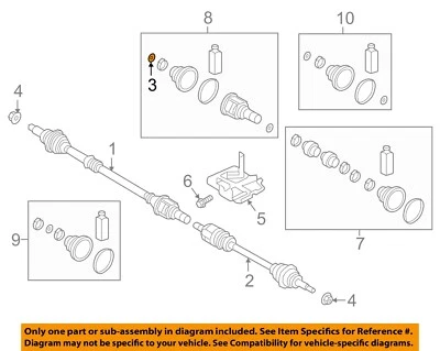 Clip de montaje de ejes de transmisión HYUNDAI OEM 18-20 Elantra GT 49557F2100 Foto 1 de 2