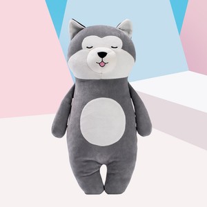 Hot Sale Big Grey Husky Doll Pillow Plush Doll Plush Toy Children Girl Gift New